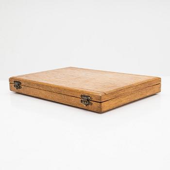 Kaffeskedar, 12 st, silver, S:t Petersburg 1898-1903, oidentifierad mästare AS. Originaletui.