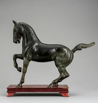 SKULPTUR, patinerad metall, 1900-tal.