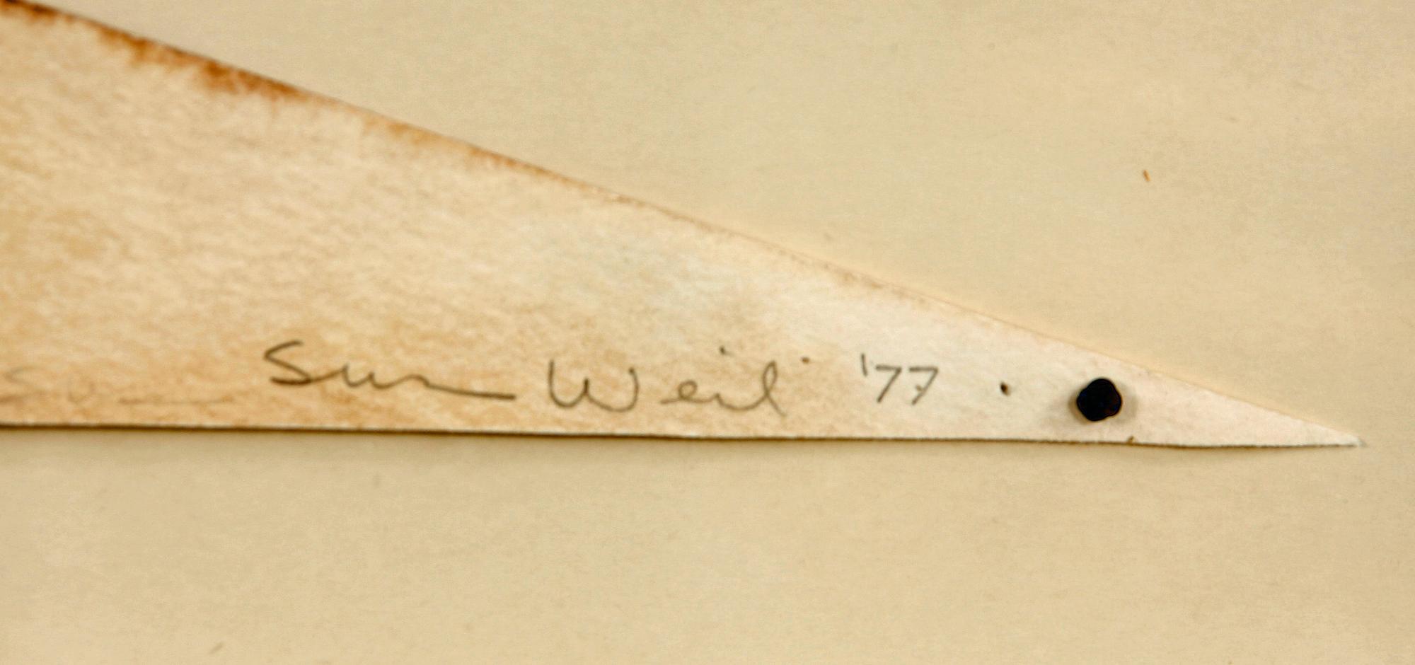 SUSAN WEIL, akvarell/diptyk, sign o dat 77.