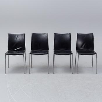 Roberto Barbieri, a set of four "Lea" chairs for Zanotta, Italy, late 20th century.