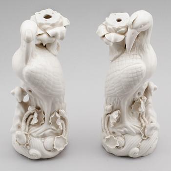 LAMPFÖTTER, 1 par, porslin, Kina, 1900-tal.