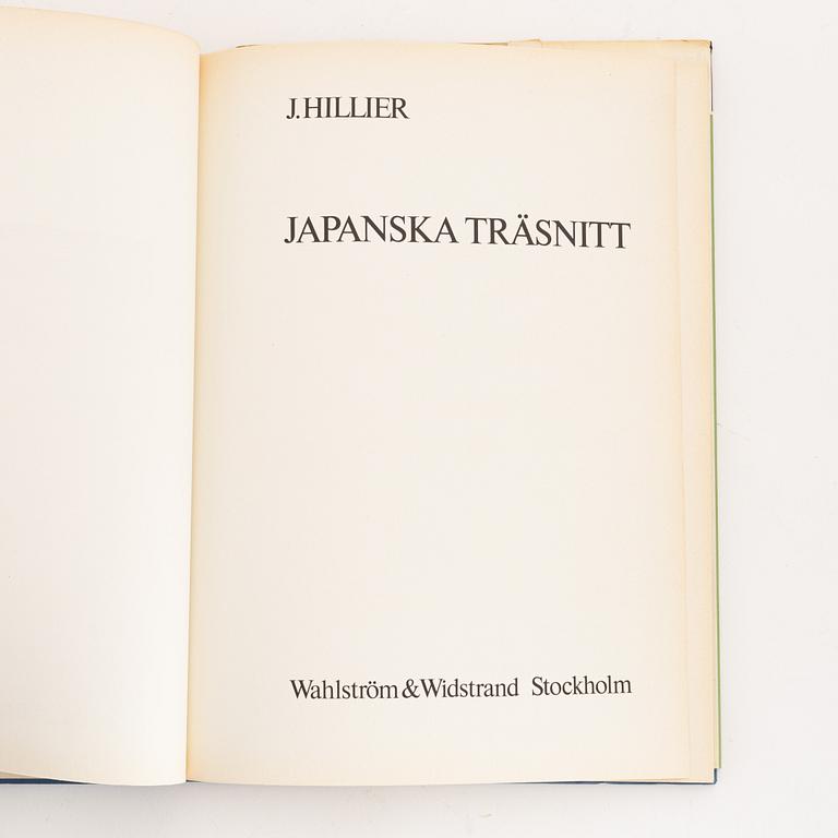 Litteratur rörande Japanskt konst och konsthantverk, sex delar samt album med träsnitt.