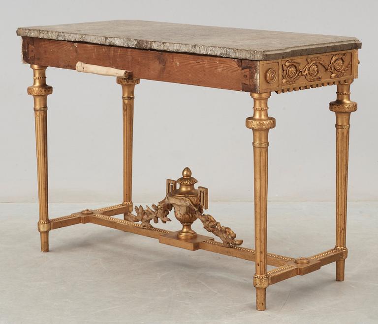 A Gustavian late 18th century console table.