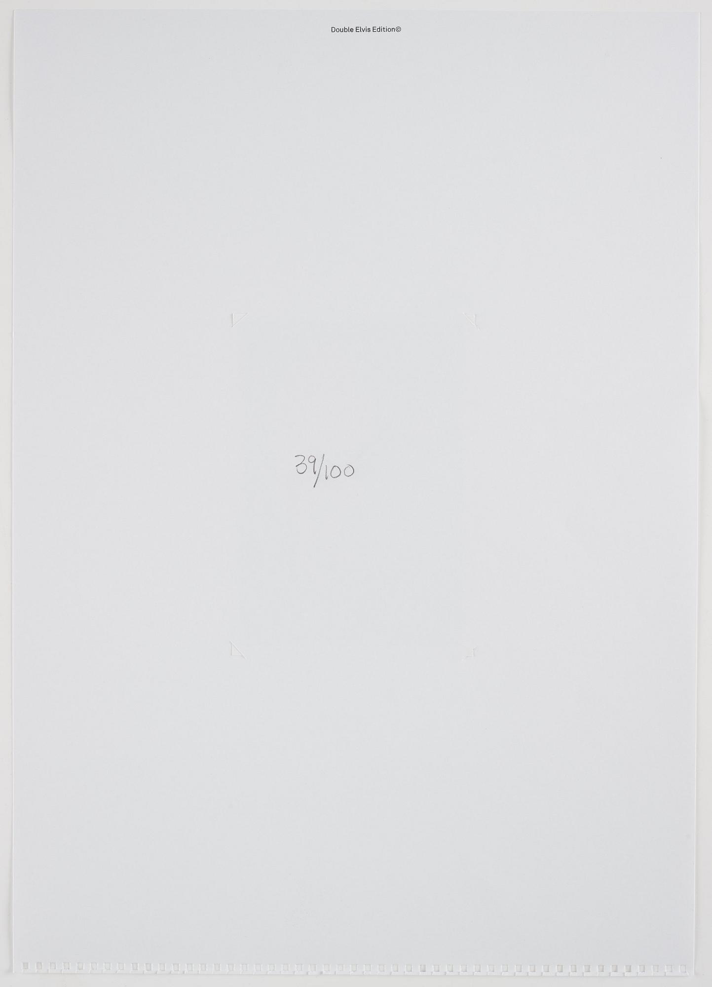 "Double Elvis Edition Portfolio, 2010.".