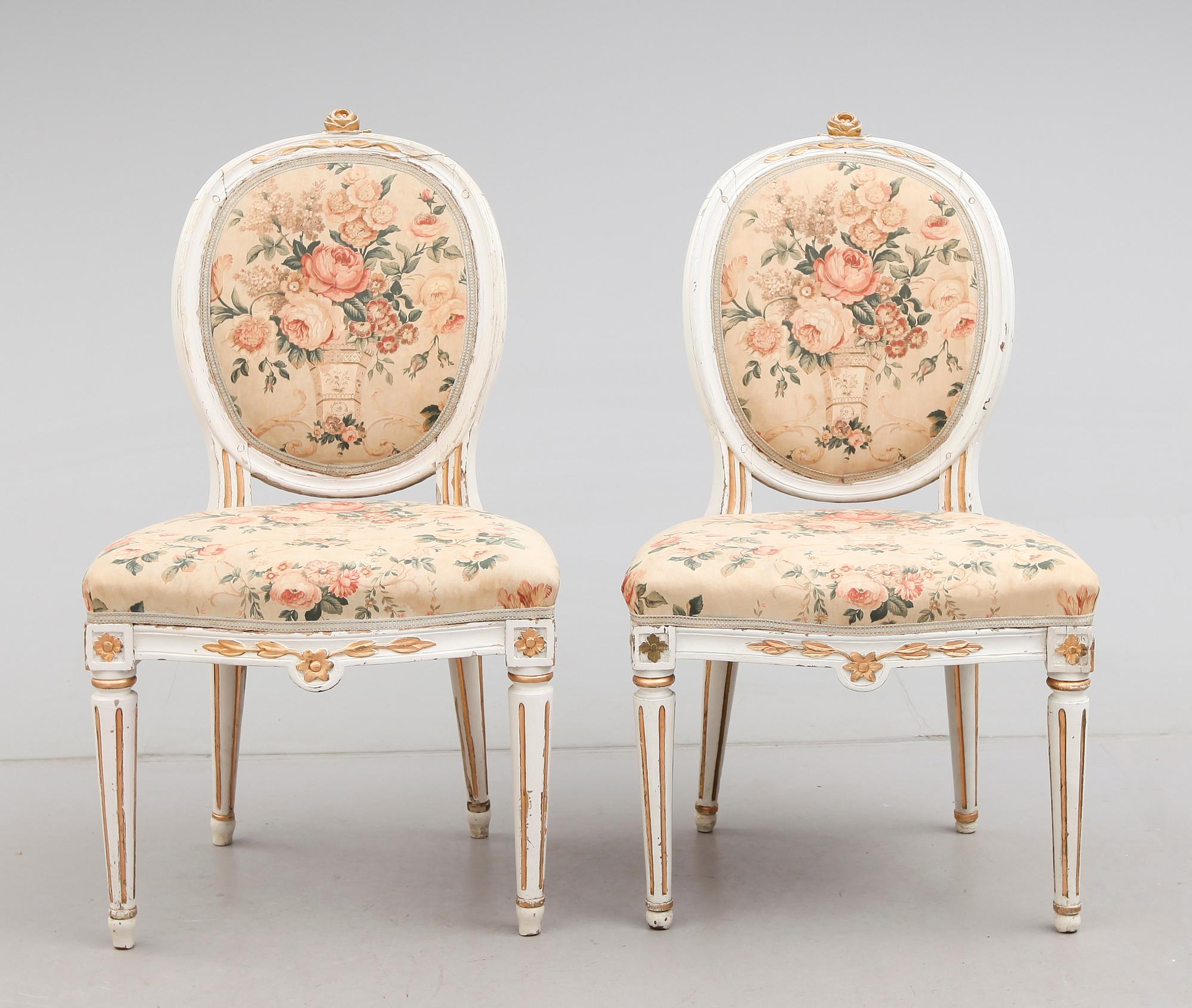 STOLAR, 1 par, gustavianska, 1700-tal, Melchior Lundberg.