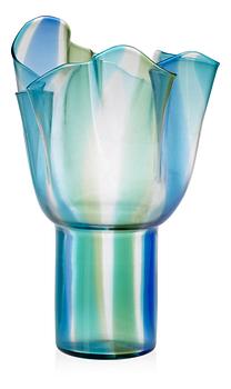 A Timo Sarpaneva 'Blossom' glass vase, Venini, Murano, Italy.