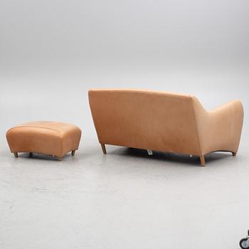 Matthew Hilton, sofa and ottoman, "Balzac", SCP, England, circa 2000.