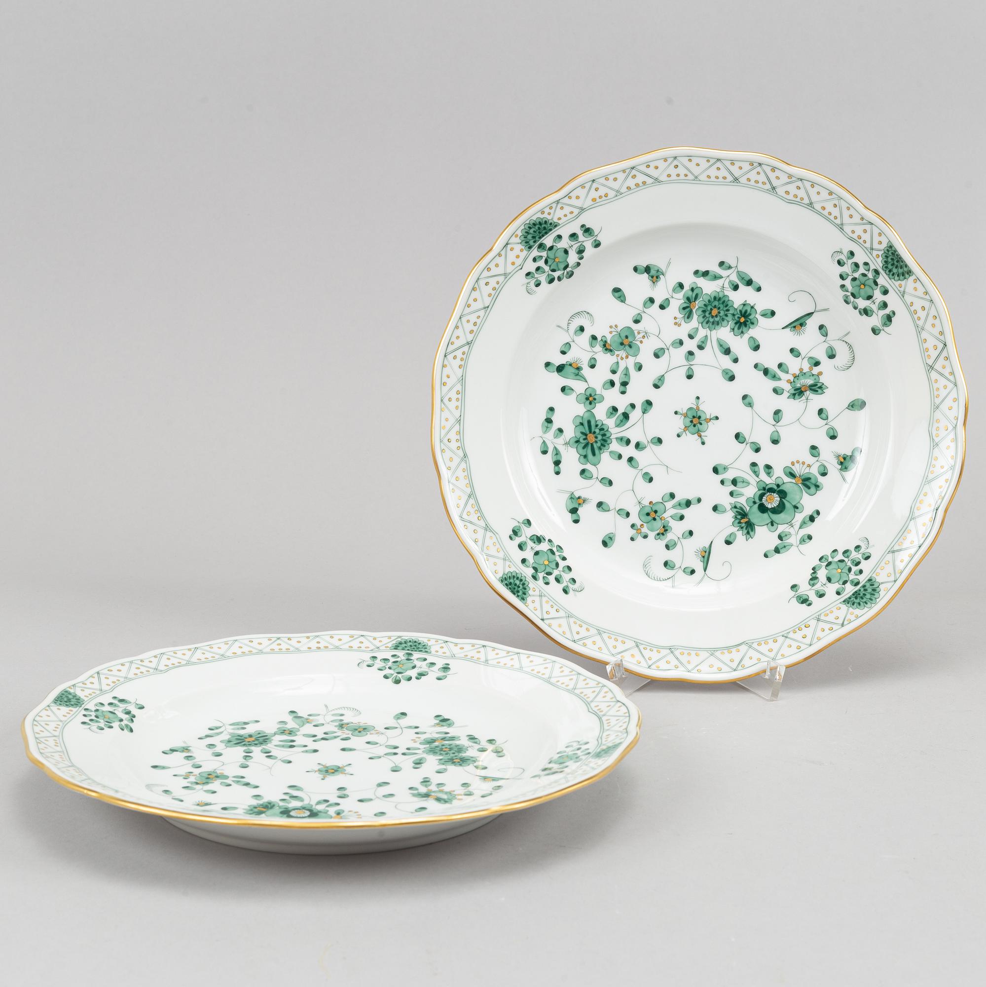 38 pieces, porcelain, Meissen, 1900's.