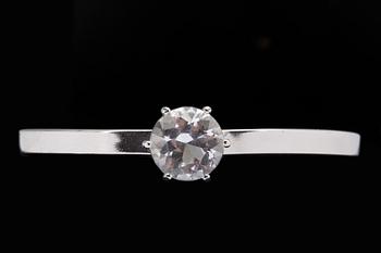 ARMRING SAMT RING, sterling silver med bergkristall. Totalvikt ca 17 g.