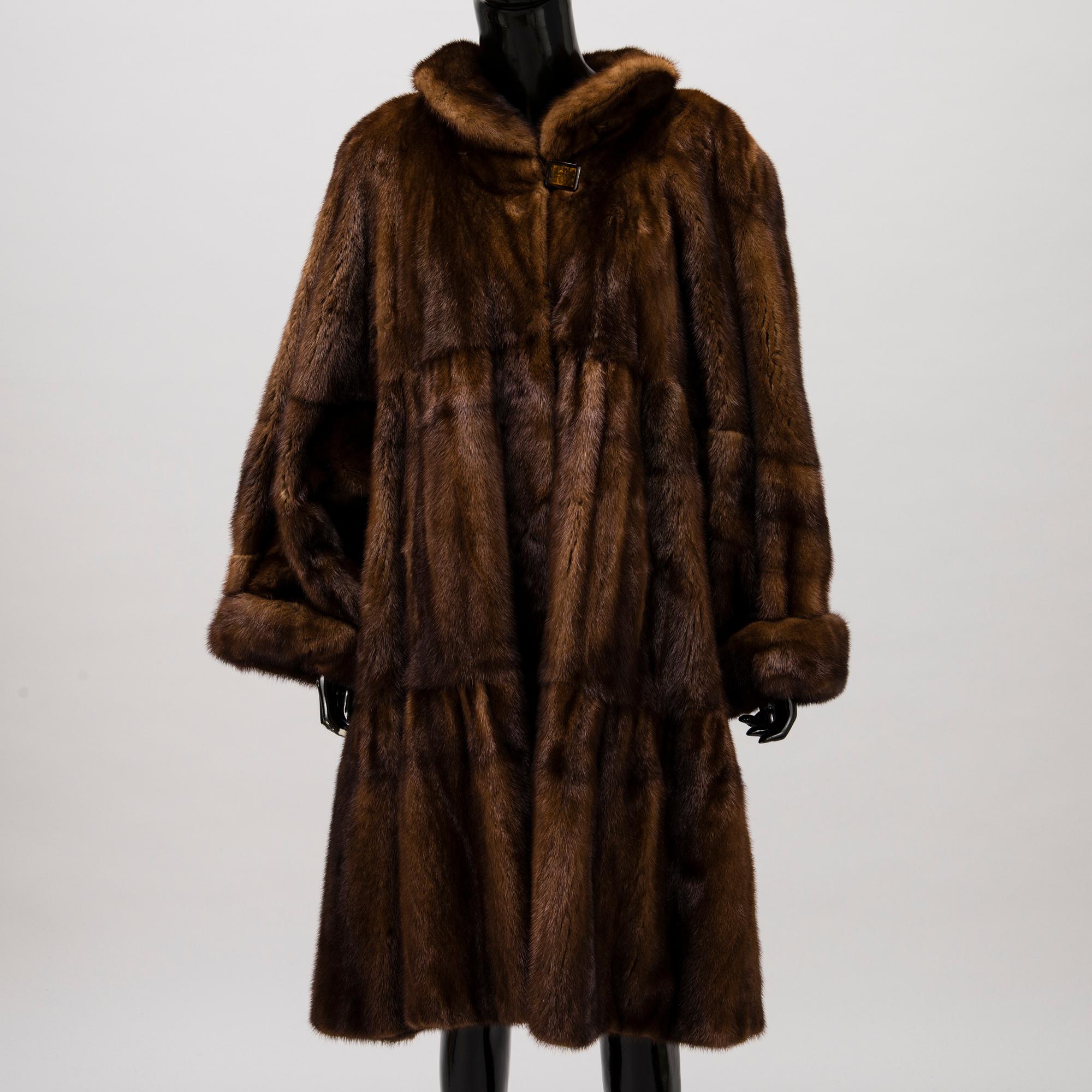 A SAGA MINK FUR COAT by M. Beck & CO, Helsinki.