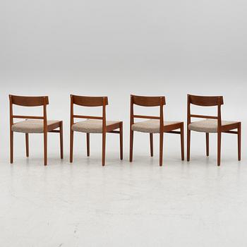 A set of four Scandinavian chairs, mid 20th Century.