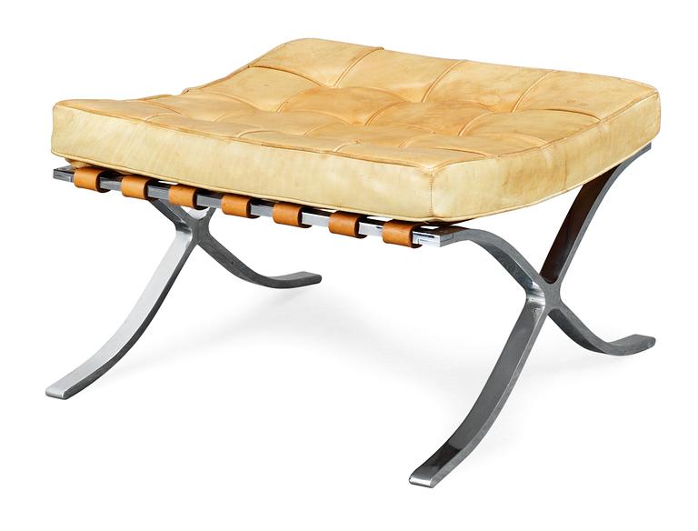 A Ludwig Mies van der Rohe 'Barcelona' ottoman for Knoll International, USA, 1960´s.