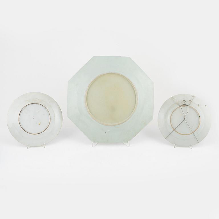 A group of thirteen porcelain pieces, China and Samson, France, 18th-20th Century.