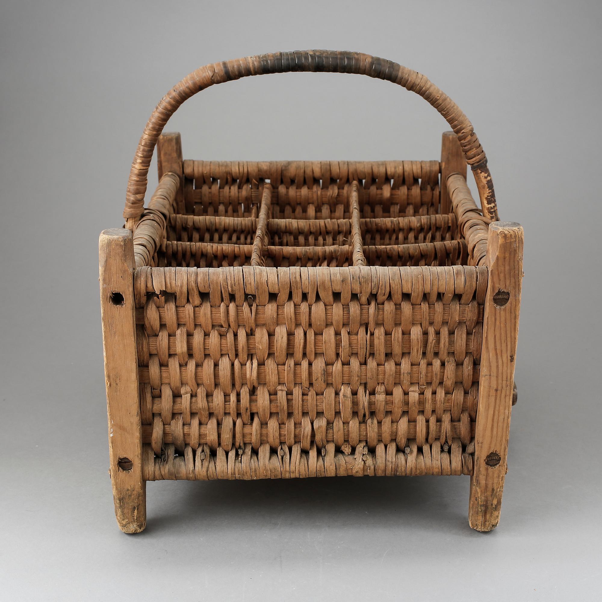 KORG FÖR FLASKOR, 1800/1900-tal.