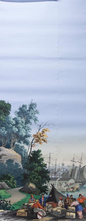 PANORAMATAPET, 10 tapetvåder, Zuber, Frankrike, 1900-talets mitt.