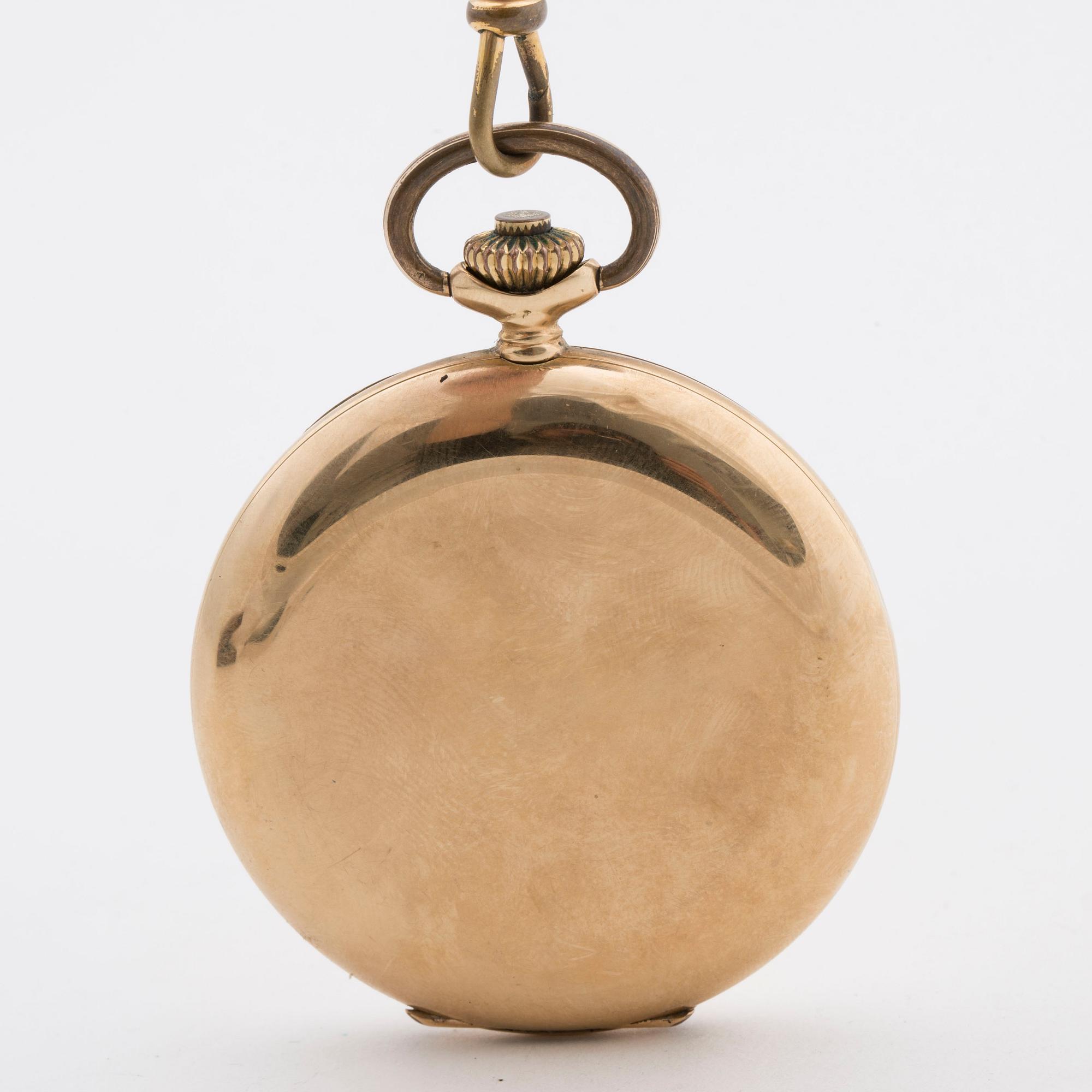 POCKET WATCH, hunting case, 49 mm,