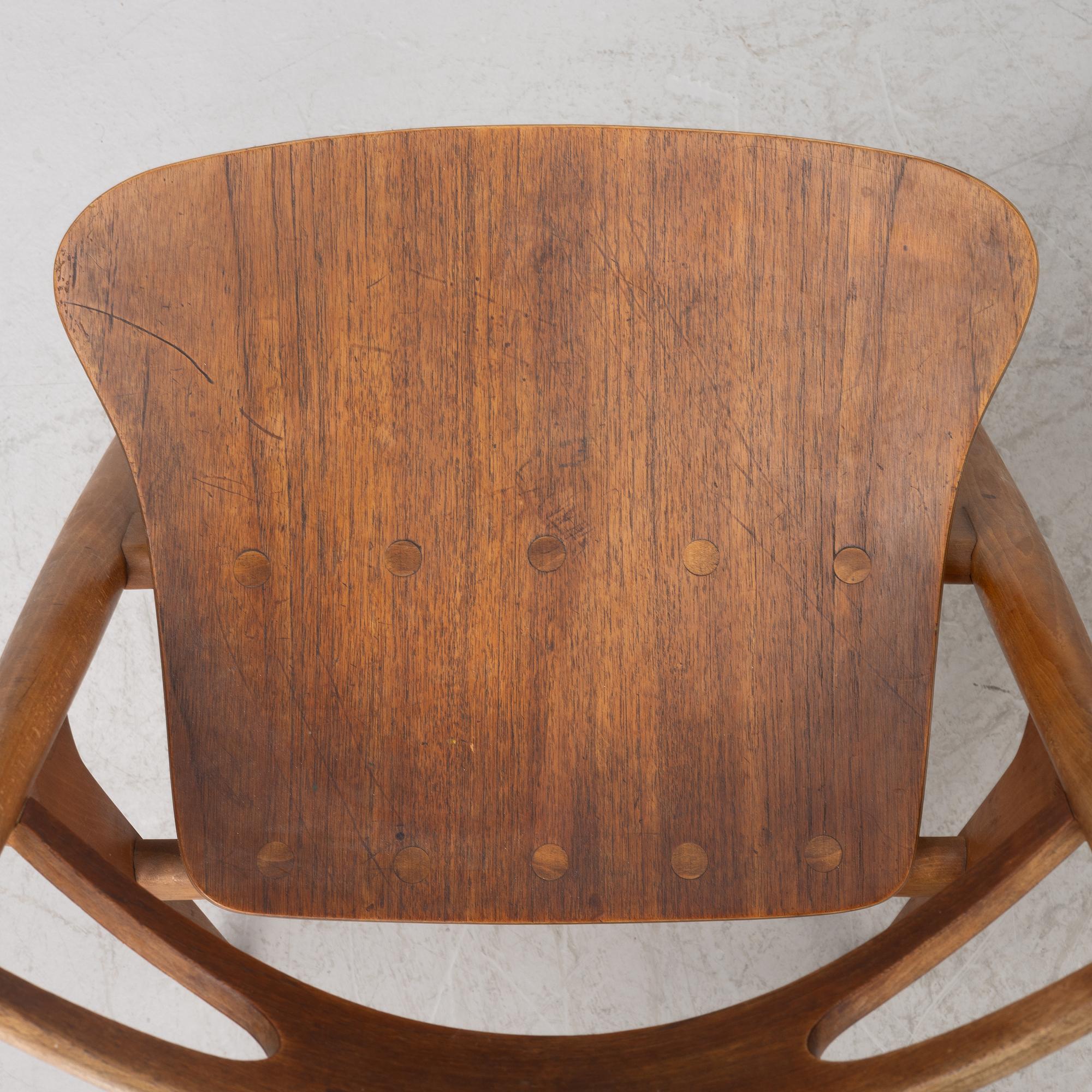 Hans J Wegner, four model CH 29 "The Savbuk Chair", Carl Hansen, 1960s.