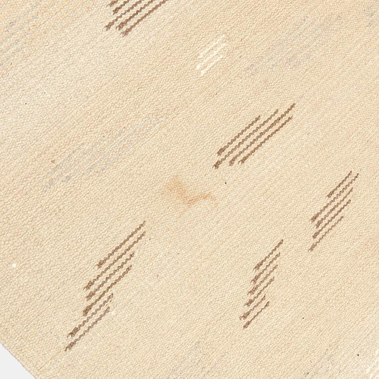 Toini Nyström, a flat weave carpet for Aaltosen Mattokutomo Kiikka Finland. Ca 305 x 200 cm.