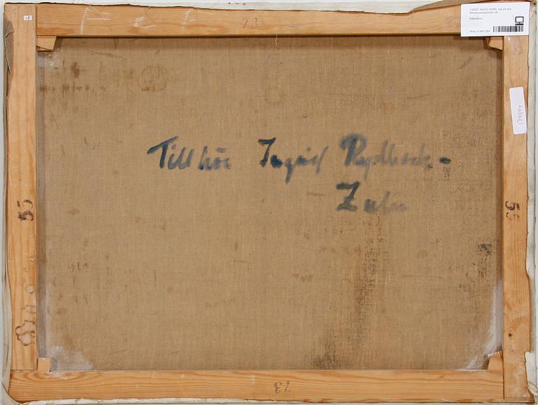 HUGO ZUHR, olja på duk. Monogramsignerad.