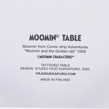 Yrjö Kukkapuro, Children's furniture, two 'Moomin S chairs'  and a table collaboration with Modeo and Moomin Characters.