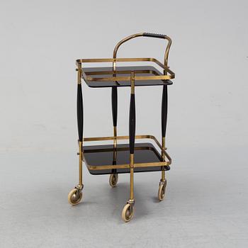 A mid 20th century serving trolley.