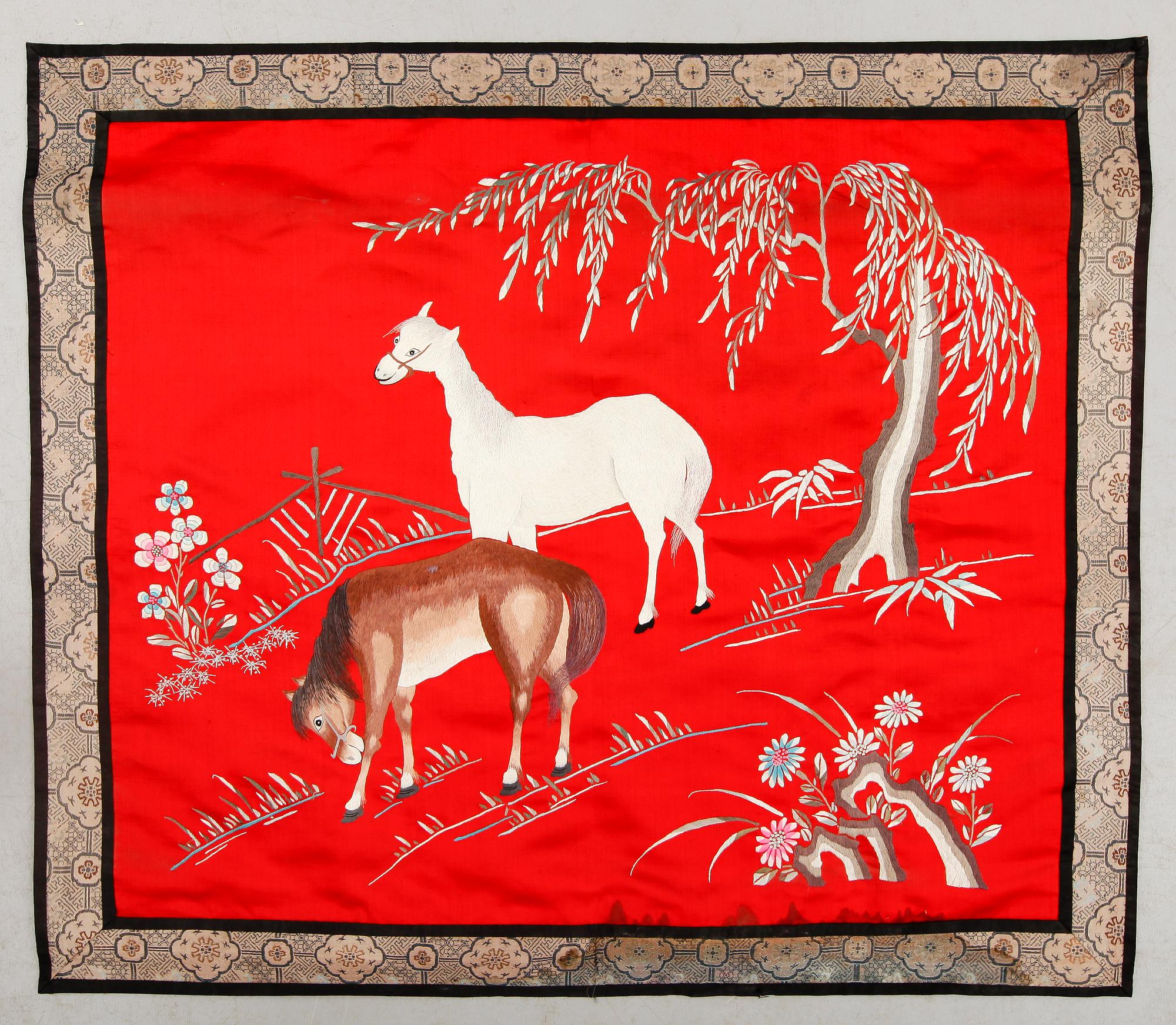 TEXTILIER, 7 delar, orientaliska, 1800- och 1900-tal.