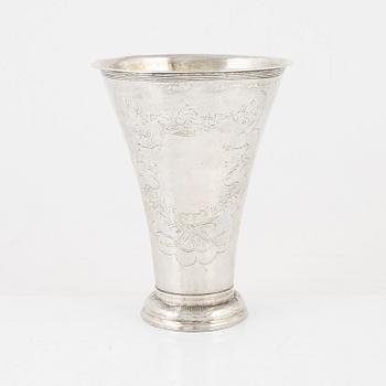 JP Kraak, bägare, silver, Falkenberg 1776.