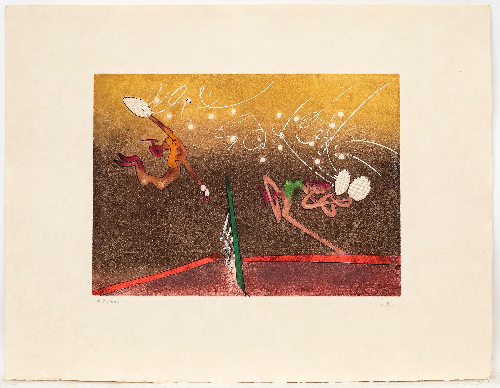 Roberto Matta, 6 sheets, "Les Transesports", 1977.