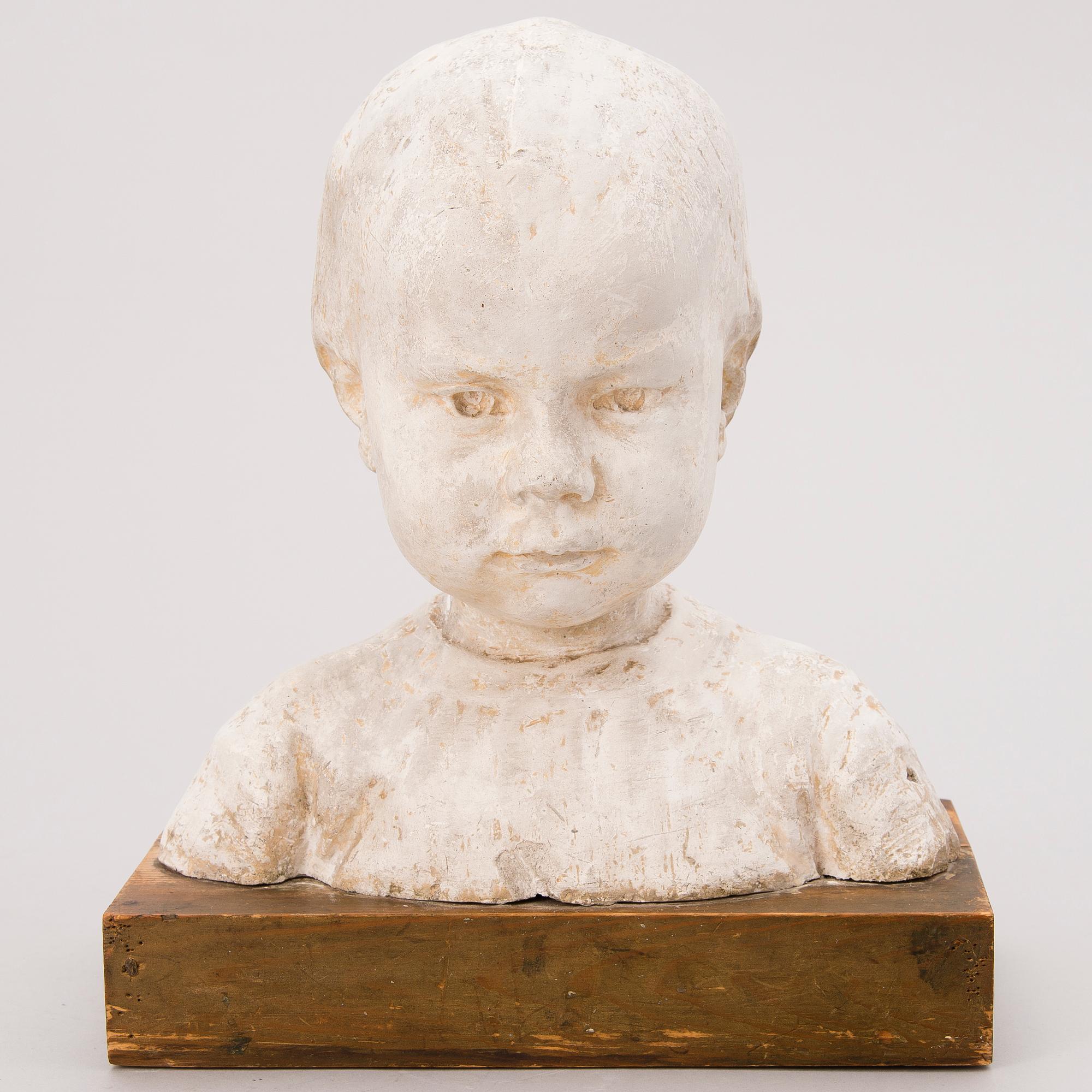 EMIL WIKSTRÖM, skulptur, gips, signerad och daterad.