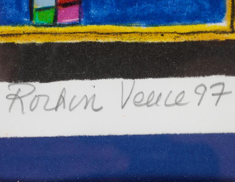 DANIÈLE ROCHON, färglitografi, signerad o numr. 176/190, daterad 1997.