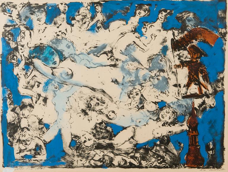 ALO HOIDRE, litography, signed and dated-87.