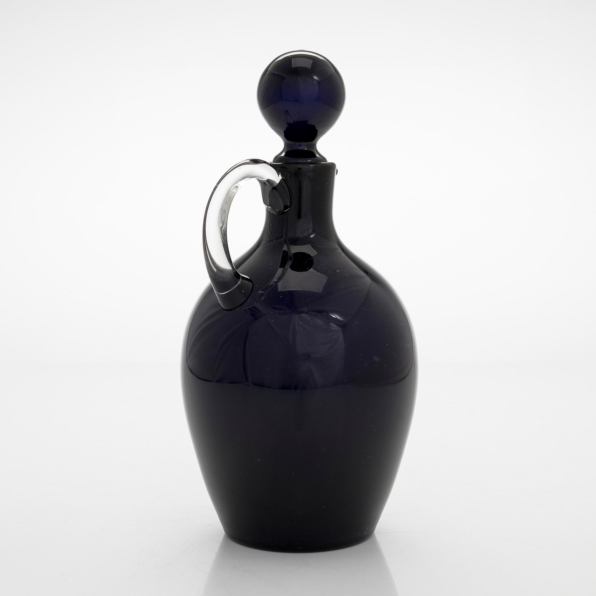 Saara Hopea, karaff med dricksglas, 19 st, modell 2501, Nuutajärvi Notsjö. Formgiven 1959.
