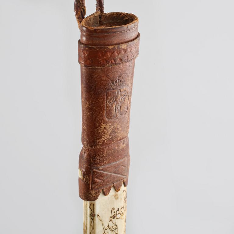 SAMEKNIV, signerad Johannes Lauri, Rovaniemi, 1900-tal.