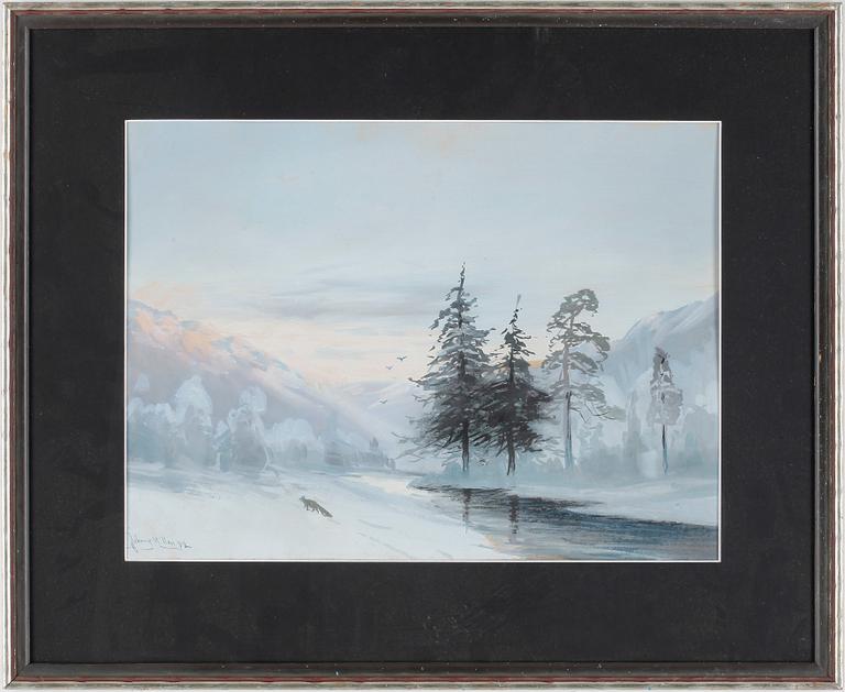 JOHNNY MILLAR, blandteknik. Signerad och daterad 92.