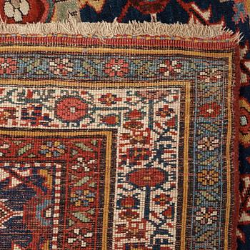 A RUNNER. An antique/semi-antique Bidjar. 525,5 x 141 cm (as well as a few cm flat weave at each end).