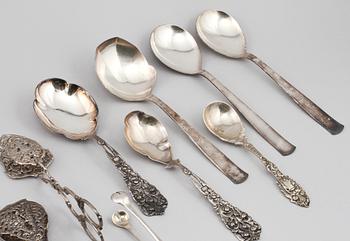 BESTICK, 11 st, silver, 1900-tal, vikt 555 gram.