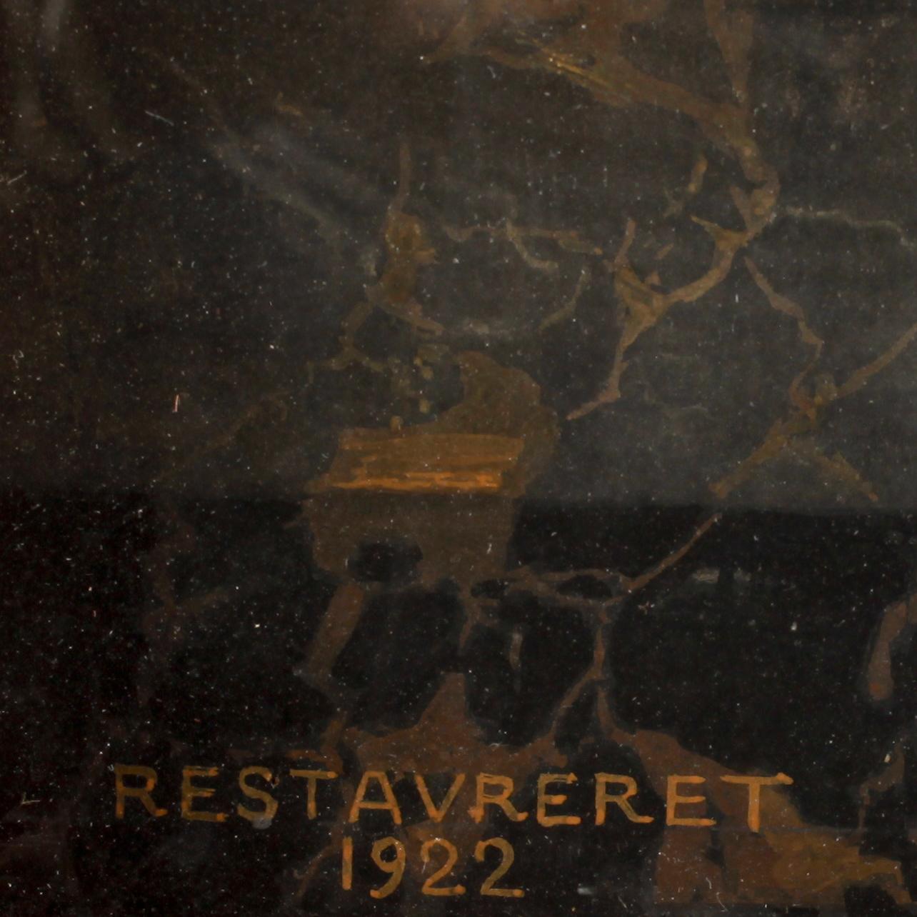 K. TRUNDERUP, olja på papper, sign o dat 1882.