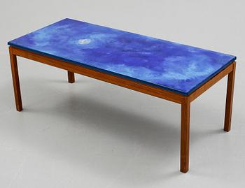 SOFFBORD, Algot Törneman, 1960-tal. Skivan signerad och numrerad.