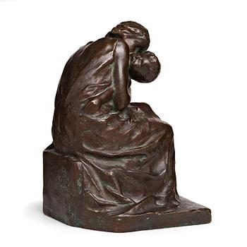 396. Theodor Lundberg, THEODOR LUNDBERG, Sculpture Brons. Signed and dated 1909. Foundry mark. Height 30 cm.