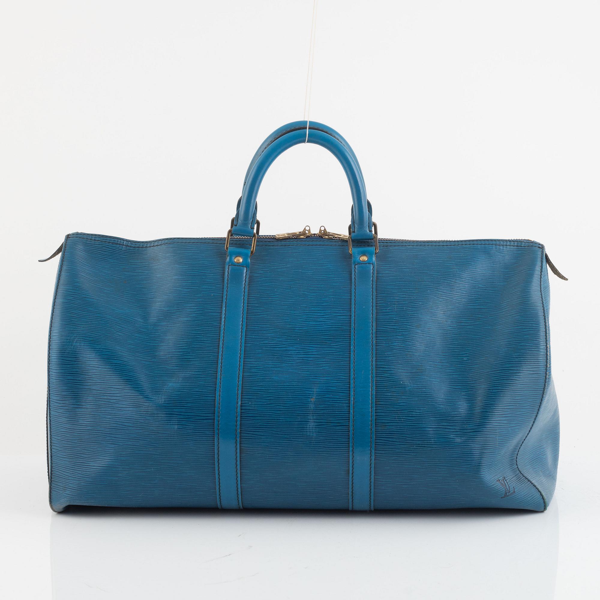 Louis Vuitton, weekendbag "Keepall Epi 50", 1989.