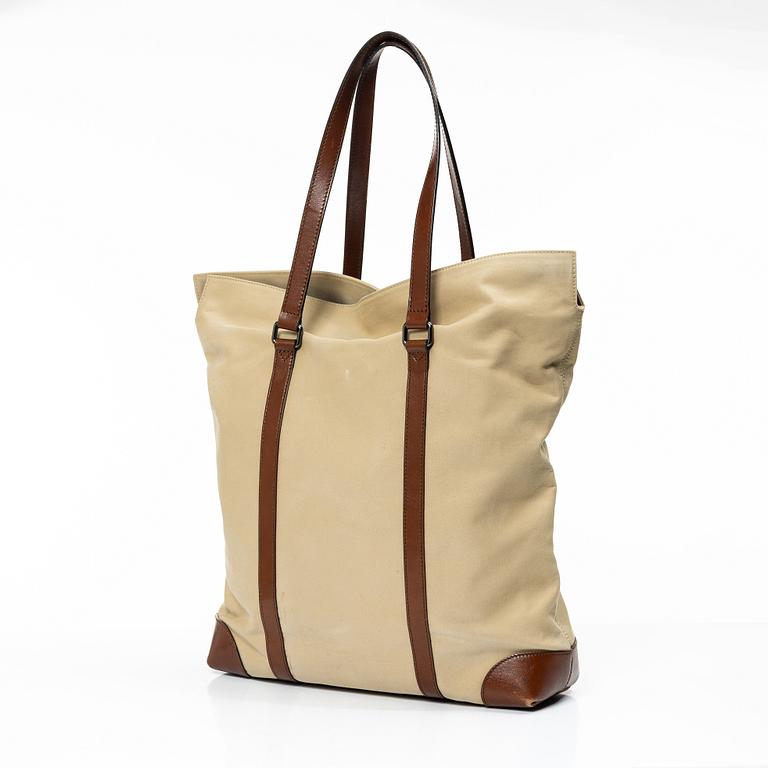 Burberry, A bag and a scarf.