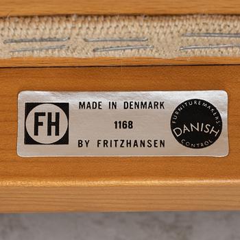 A cherry wood 'China chair' by Hans J Wegner for Fritz Hansen, designed 1944.