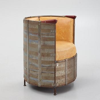 Mats Theselius, an 'Älgskinnsfåtöljen' lounge chair, Källemo, ed. 311/360, Sweden post 1991.