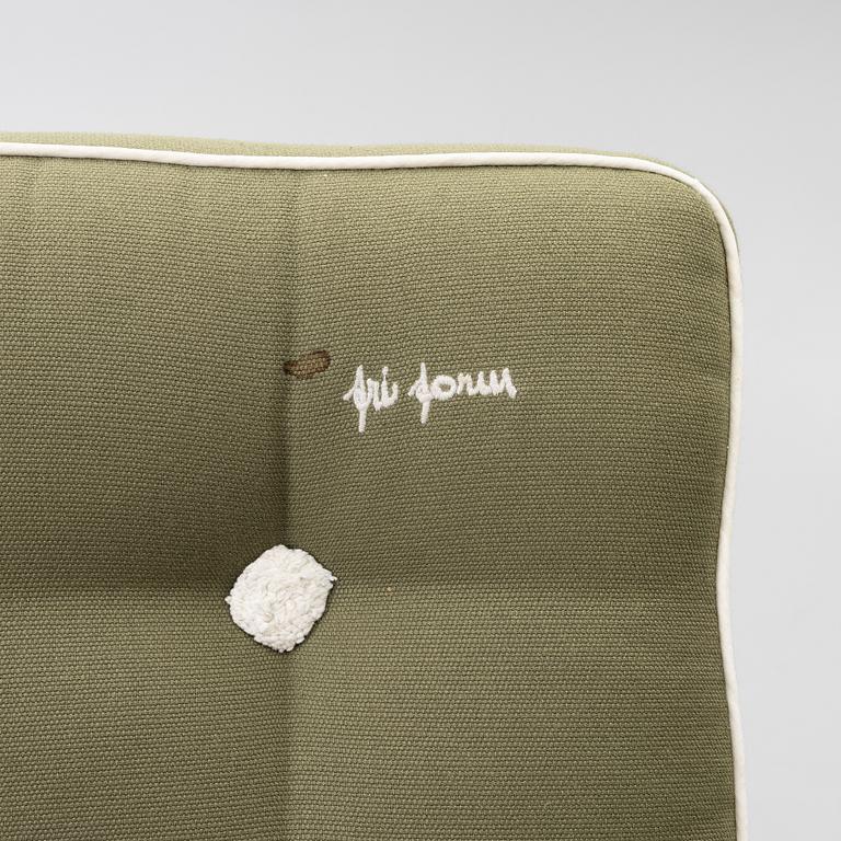 Elsa Stackelberg, a pair of garden armchairs with ottomans, Fri Form, Edsbruk, 1980s.