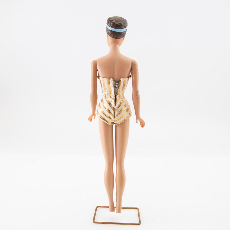 Barbie, doll, vintage "No. 870 Fashion Queen", with clothes, Mattel 1960s.