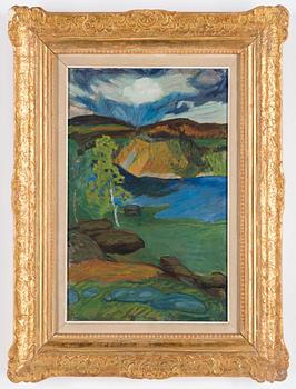 Helmer Osslund, River Landscape from the North of Sweden.