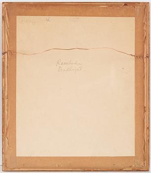 Målningar, fyra stycken av okänd konstär, akvarell och tusch på papper. Japan, Kyoto, 17/1800-tal,