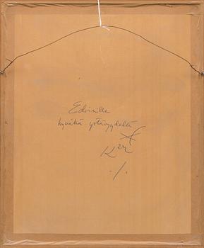 KARI SUOMALAINEN, pilapiirros, sekatekniikka, signeerattu.