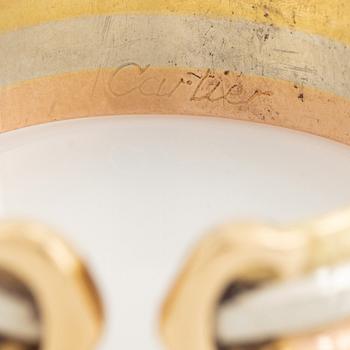 Cartier, 18K  three coloured gold ring.