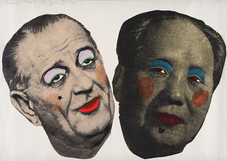 Jim Dine, "Drag - Johnson and Mao".